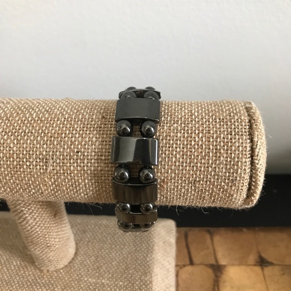 Natural Hematite stone bracelet. - Picture 4 of 4